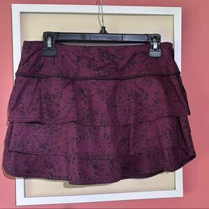 Athleta purple tiered garden swagger tennis SKORT